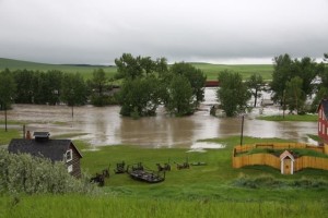 Nanton flooding