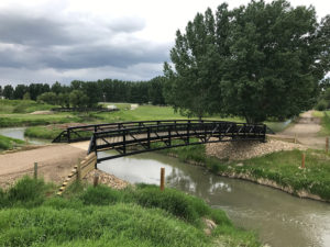 Nanton golf course pedestrian bridge